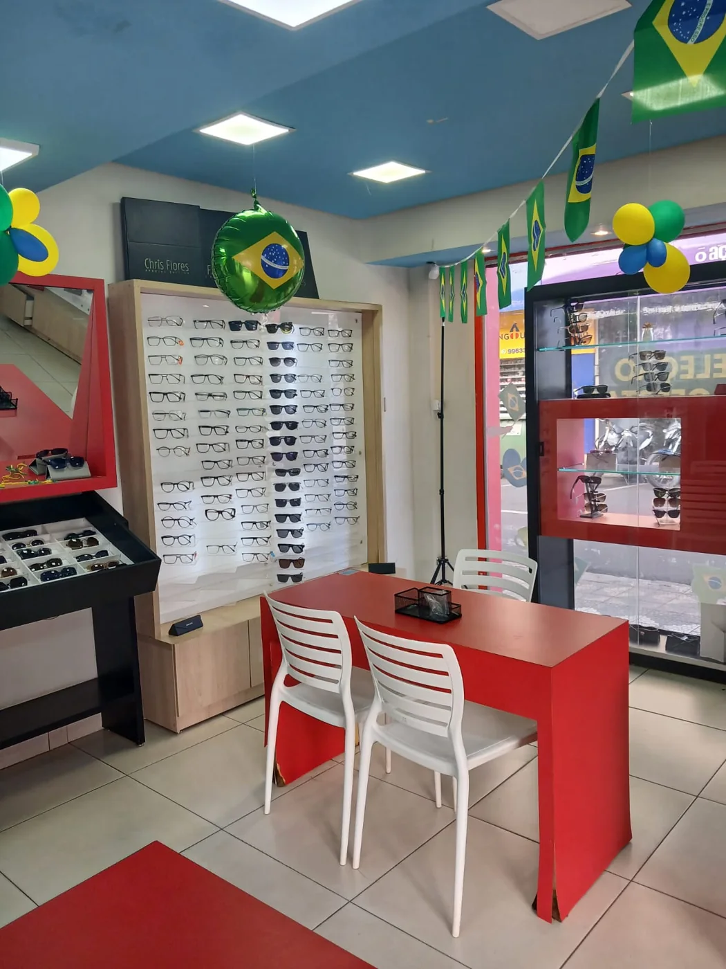 Ambiente interno da Universo dos Óculos